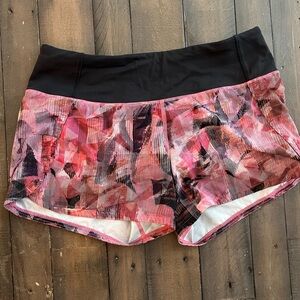 Lululemon Pink and Black Athletic Shorts